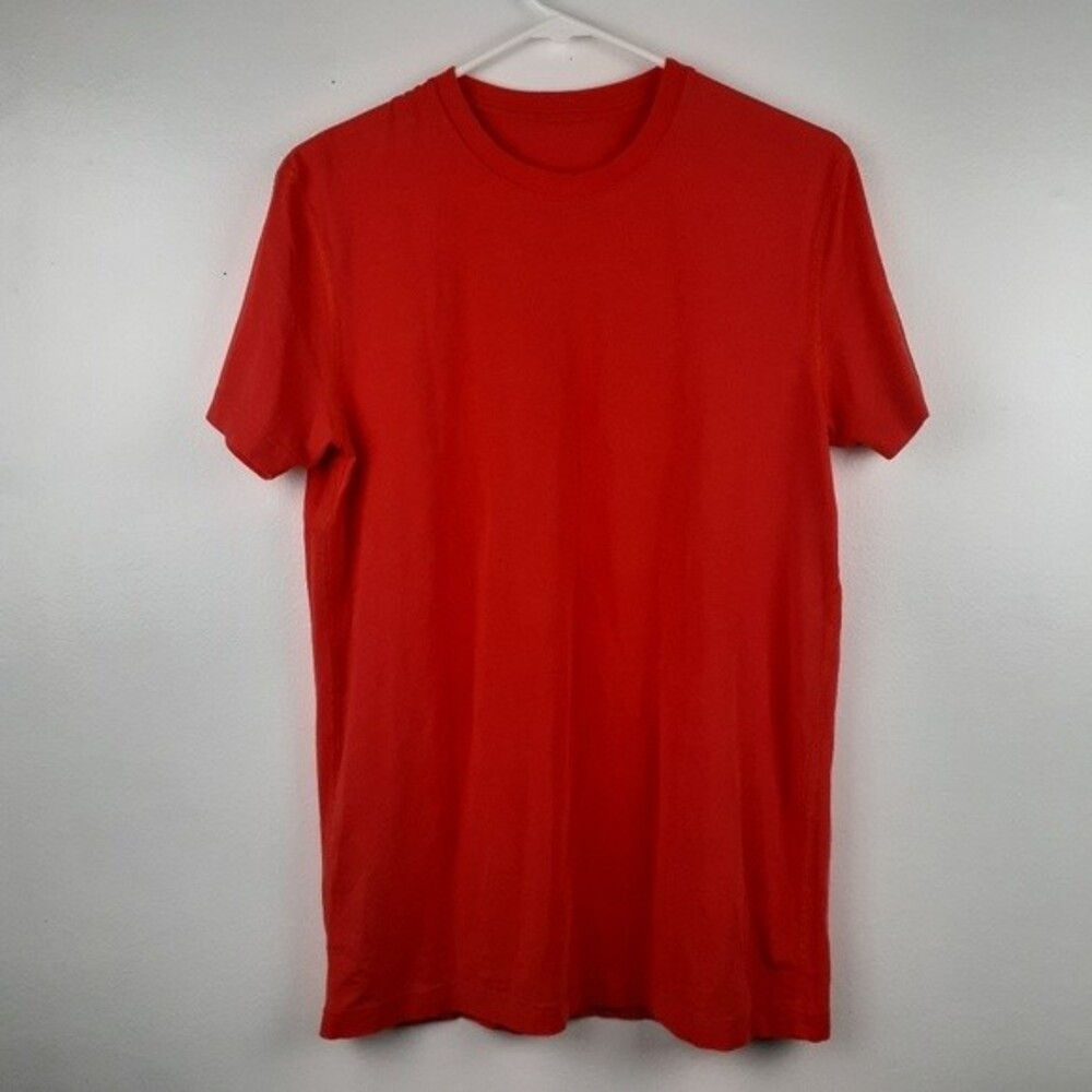 Lululemon Orange  Tee shirt Size M Sport Outdoor Beach Yoga Athletic Summer
